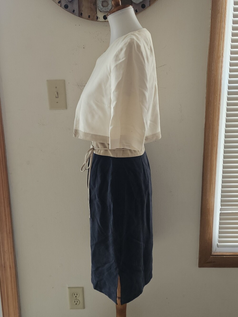 Akris Size 6 Silk Sleeveless Pencil Dress With Jacket - Picture 3 of 11